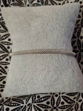 LAGOS Sterling Silver Woven Mesh Bangle Bracelet